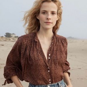 Doen Rose Top in Ditsy Floral